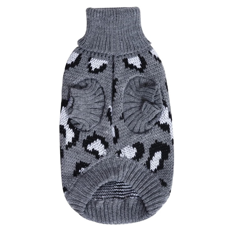 Pulóver macskáknak, LYCENXI, Leopárd mintás, Multicolor, M