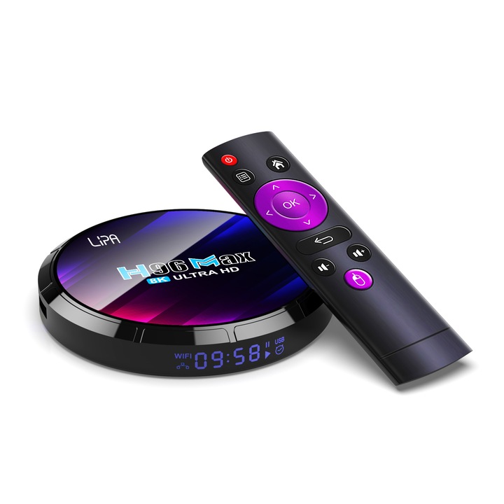 Media player, Lipa, 64 GB, 8K, Android 13, Multicolor