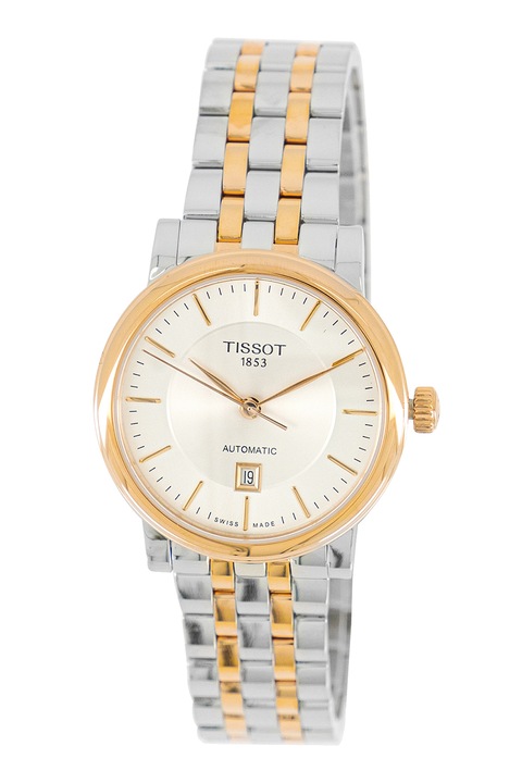 Tissot, Двуцветен автоматичен часовник, Rose Gold, Сребрист
