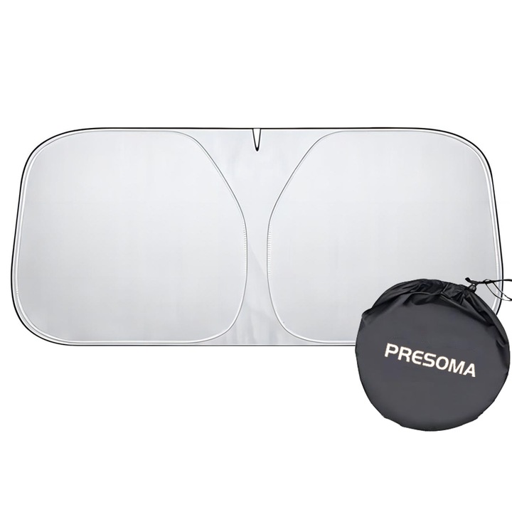 Сгъваем сенник за кола, UV устойчив, 240T материал, С чанта за съхранение, 140 X 70 см, за кола, M