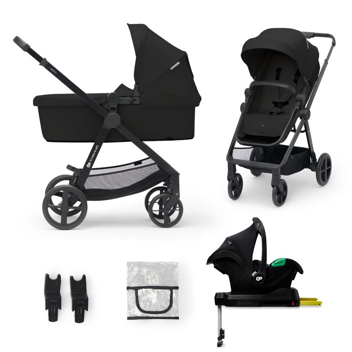 Carucior Kinderkraft Newly, 4 in 1, Classic Black