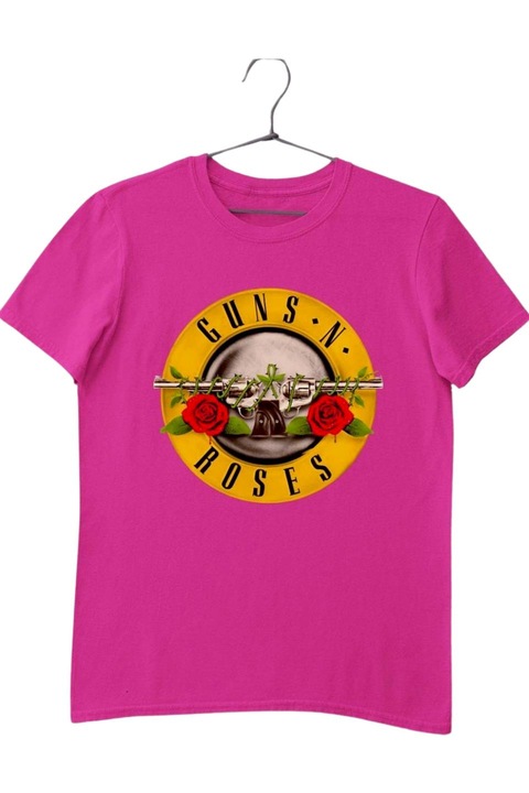 Guns N' Roses kör logó férfi póló, rózsaszín, 5XL