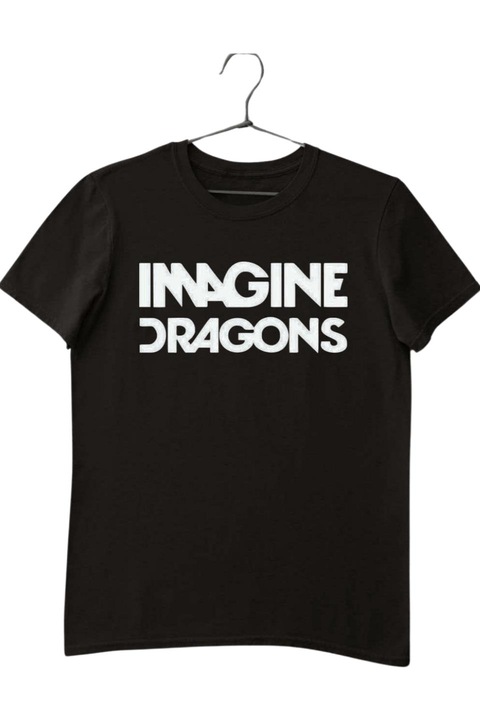 Imagine Dragons felirat férfi póló, fekete, XL