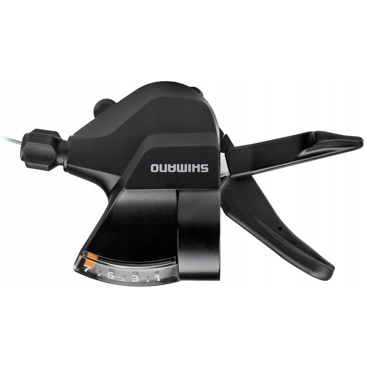Kerékpár váltókar, Shimano, sl-m315, 7 sebesség, fekete
