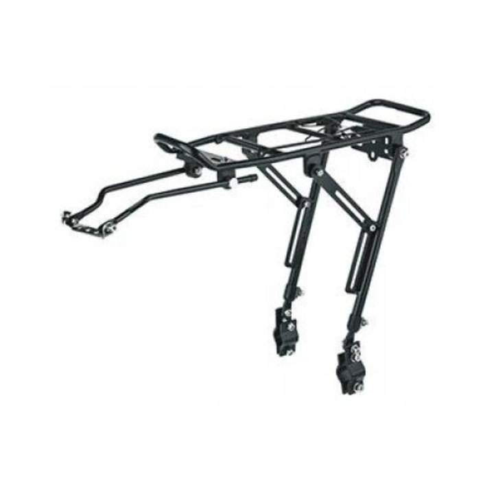 Багажник за велосипед BLF-H2, 2K, 26-29 инча, Алуминий, Черен, 950g