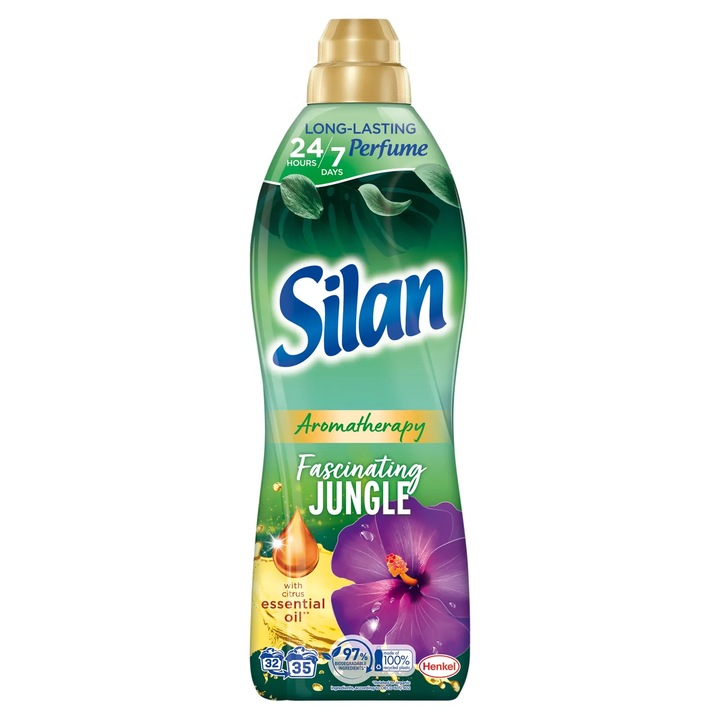 Öblítőszer, Silan Aromatherapy FASCINATING JUNGLE, 35 mosás, 0,8l
