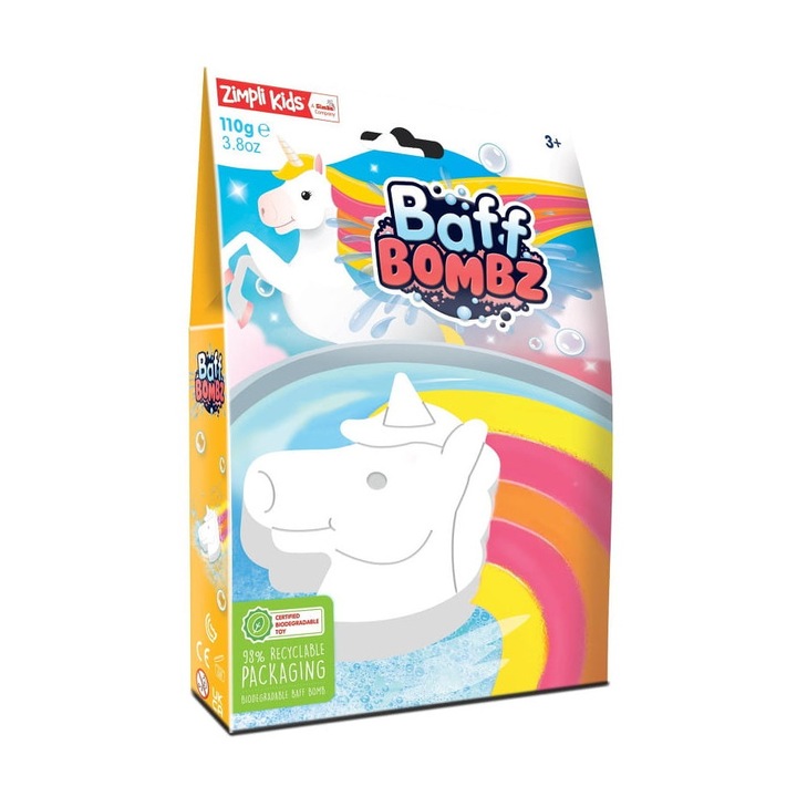 Bomba de baie pentru copii, Zimpli Kids, Unicorn, Multicolor