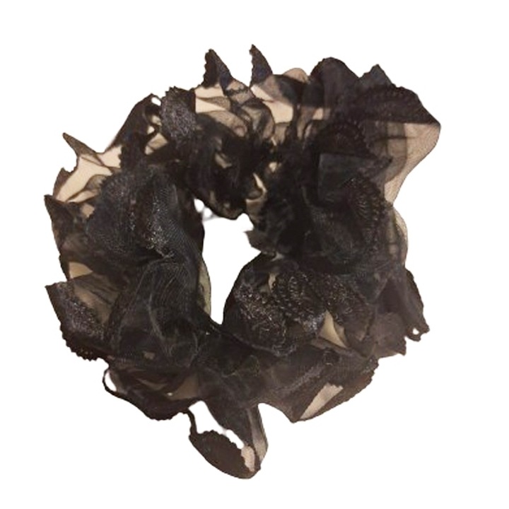 Elastic de par pentru fete Mini Junior MJ130324-2, Negru