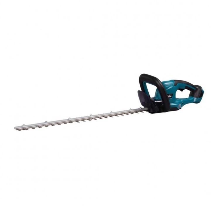 Електрическа ножица за жив плет, Makita, Нож 60 см, 250 W, 18 V, 2700 об./мин., Li-Ion батерия, Черен / Зелен