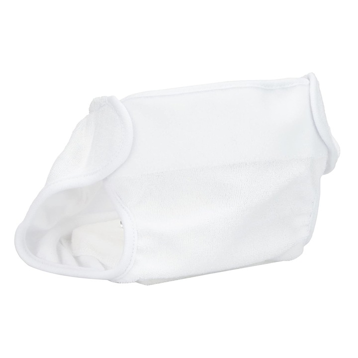 Текстилни гащи за пелени за бебе Sunny Baby 8508684 20-15, Предотвратява на увреждане на тазобедрената става, Памук, 4 до 6 кг, Бял