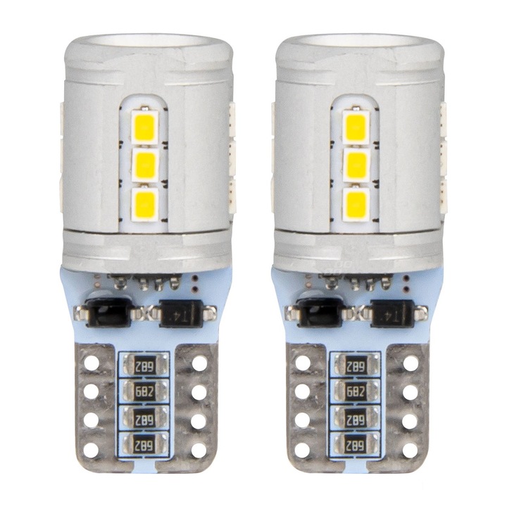 Комплект 2 крушки T10e 12/24V, 15 SMD