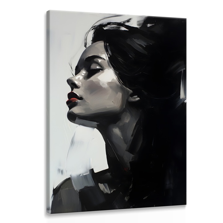 Картина Muralo Изкусителна жена, красив портрет за всекидневната 30 см x 40 см платно