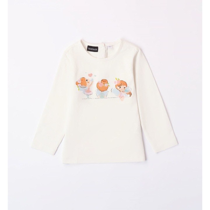 Lányok nyomott blúza, Sarabanda, 0.7206, Fehér/Világoskék/Többszínű