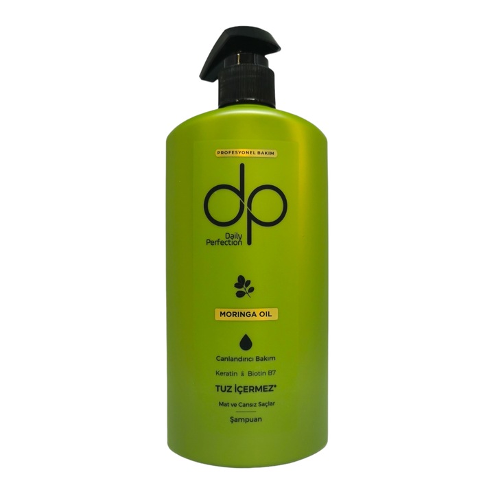 Шампоан за коса DP, Професионален, За матова и безжизнена коса, Масло от моринга, 425мл