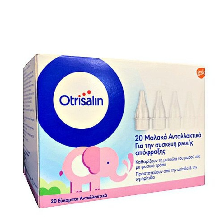 Set 20 duze de schimb pentru aspirator nazal, Otrisalin, Transparent