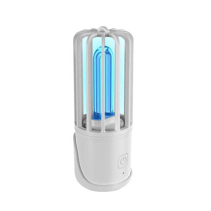 Лампа UV-A, ефективна стерилизация, преносима, USB, бяла