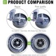 Lama blander, JENUOS®, Plastic/Otel inoxidabil/Cauciuc, Pentru NutriBullet, Gri