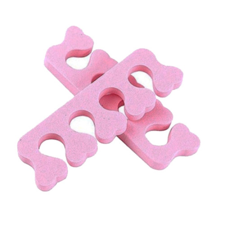 Set 2 Despartitor degete pentru pedichiura si manichiura, roz