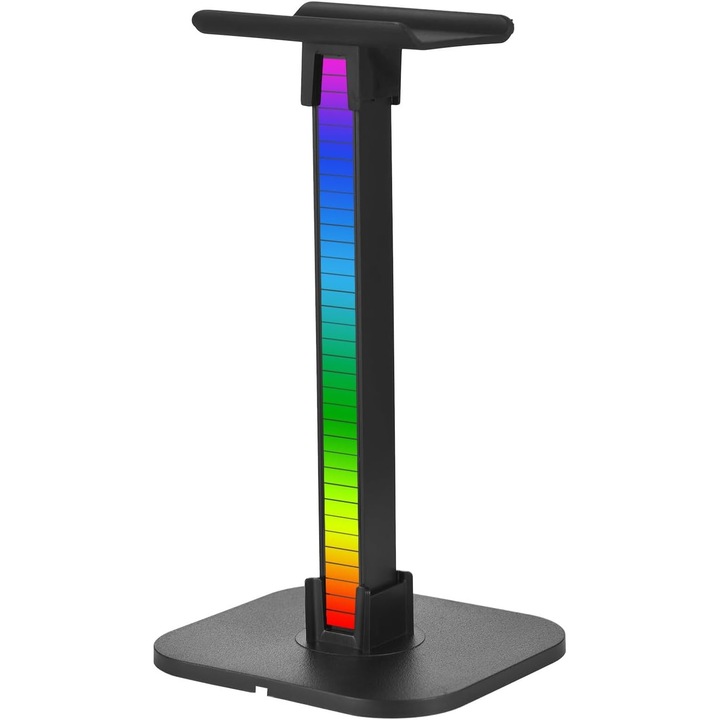 Fejhallgató állvány, akril, RGB, fekete
