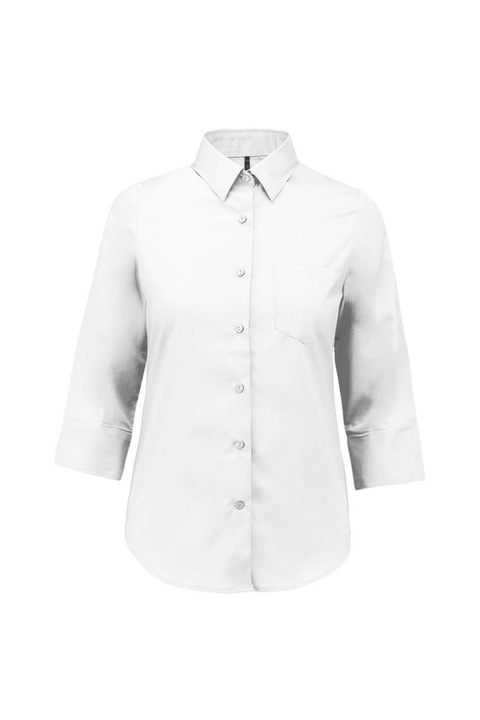 Camasa cu maneci 3/4 pentru femei - KA558, Alb