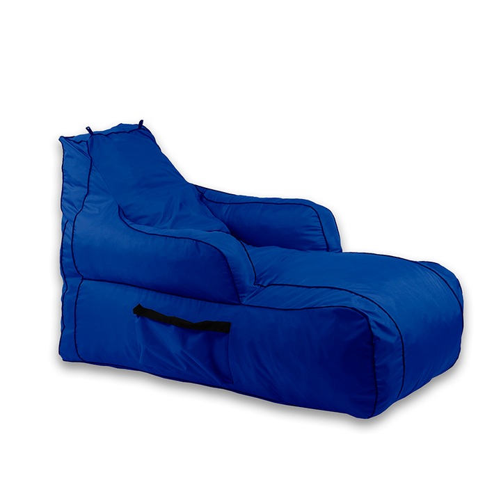 Gaming fotel, Pufrelax Player, Memory Mix szivacs, vízálló, Blue Royal