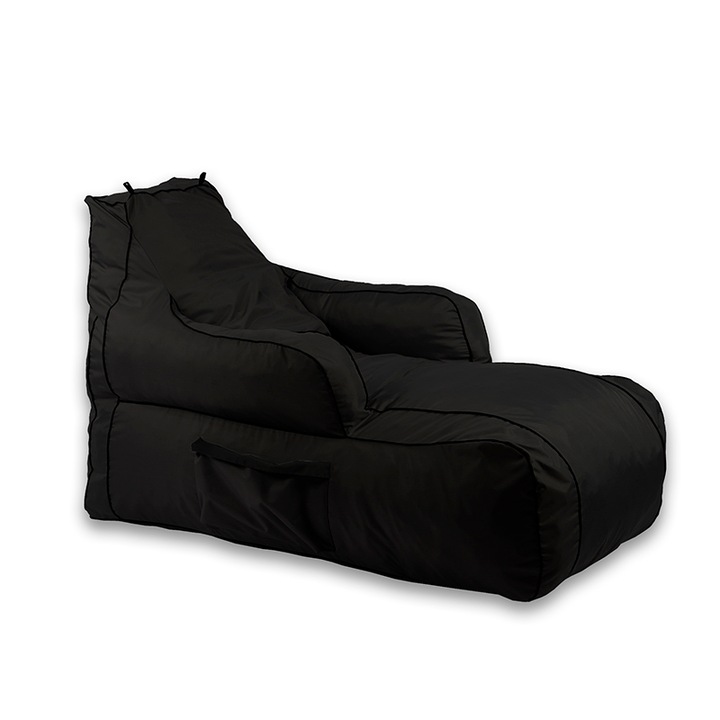 Gaming fotel, Pufrelax Player, Memory Mix szivacs, vízálló, fekete