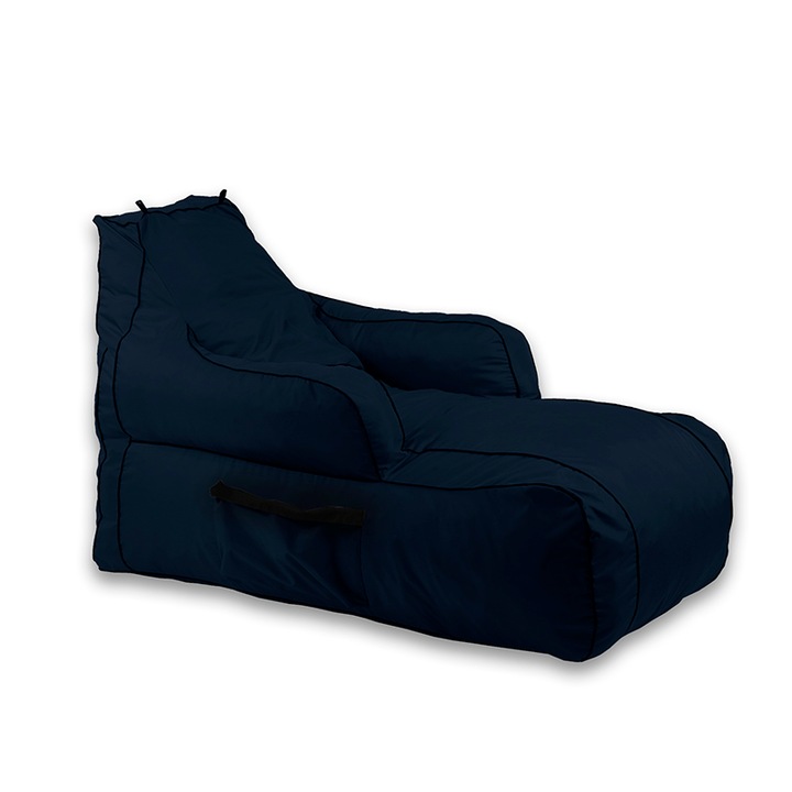 Gaming fotel, Pufrelax Player, Memory Mix szivacs, vízálló, sötétkék