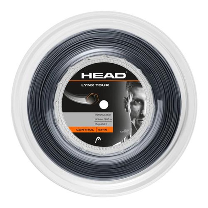 Head Lynx Tour Teniszhúr, 200 m, 1,30 mm, fekete