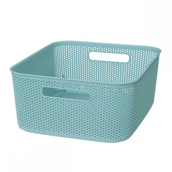 Cutie depozitare Croshet Arctic, plastic, 4 litri, 25.5 x 19.5 x H 10.5 cm