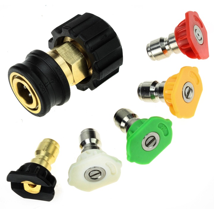 Set 5 duze masina de spalat, conector rapid, cu presiune Karcher HD, Multicolor