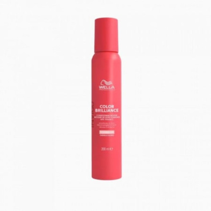 Spuma cu vitamine pentru par vopsit Invigo Color Brilliance Mousse 200ml, Wella Pro