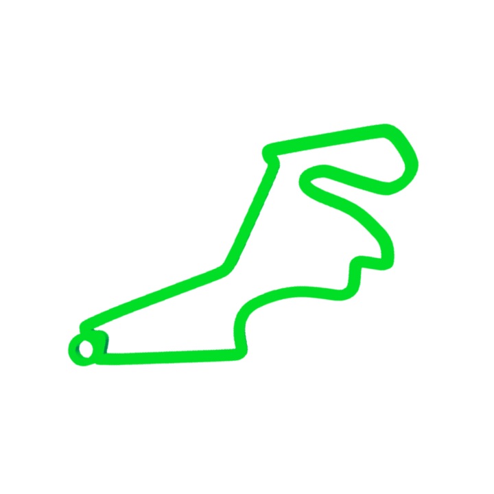 Kulcstartó, "FORMULA 1 ISTANBUL", 35X 70 mm zöld