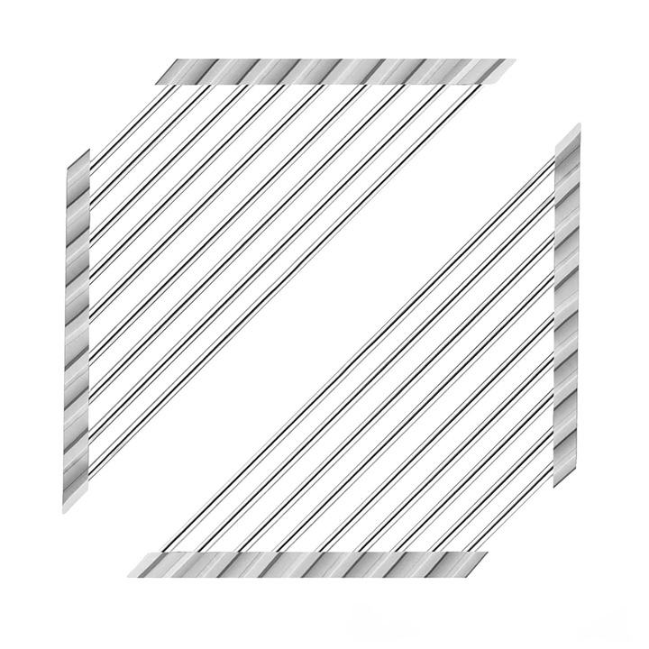 Комплект от 2 отцедника за съдове, силикон/неръждаема стомана, сгъваеми, сребристи