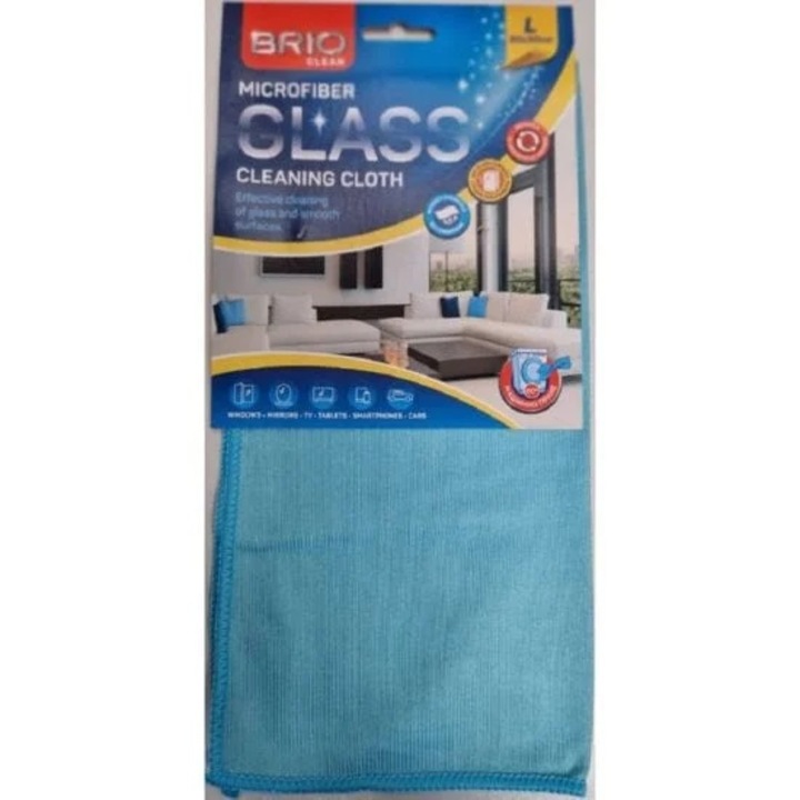 Laveta microfibra, BRIO, geam, 30×3o cm