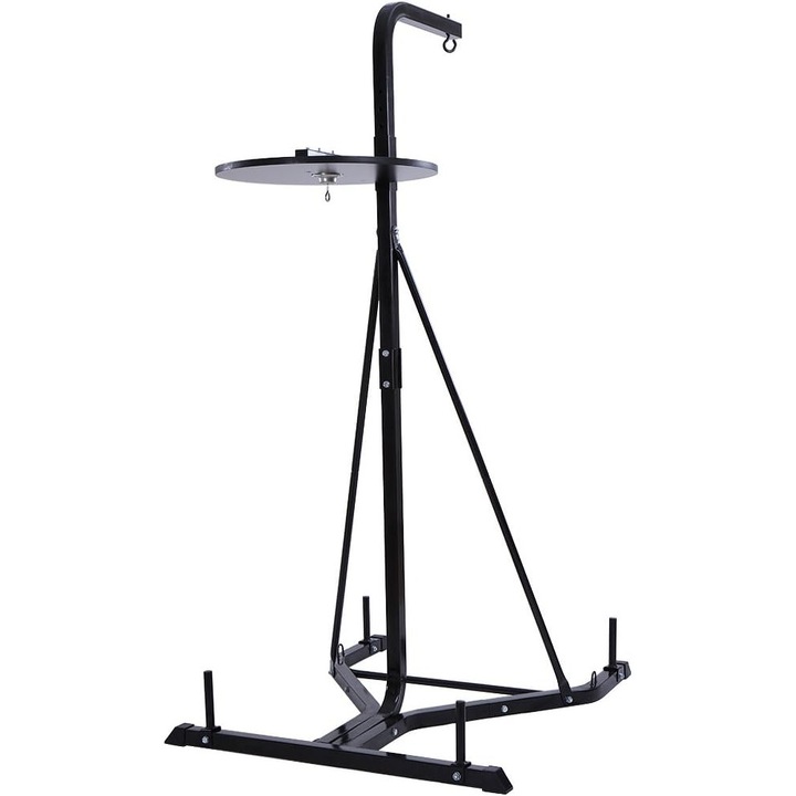 Platforma din otel pentru para box, Jago, 205 x 105 x 122 cm, negru