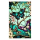 Folie Decorativa cu Protectie Solara si Intimitate pentru Geamuri si Ferestre, Autoadeziva cu Efect de Vitraliu, Model Fluture Verde, Dimensiune 100 x 60 cm, ORIGINAL DEALS