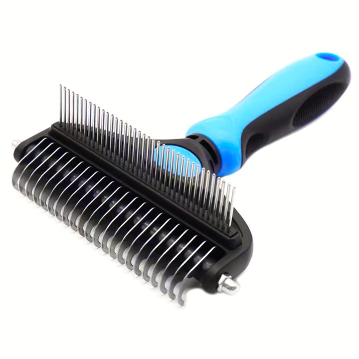 Levin Szőrkefe és borotva, 2 az 1-ben, hullásgátló, szőrtelenítés, rövid és hosszú szőr nyírására, szőrtelenítés és szőrtelenítés, kék/fekete