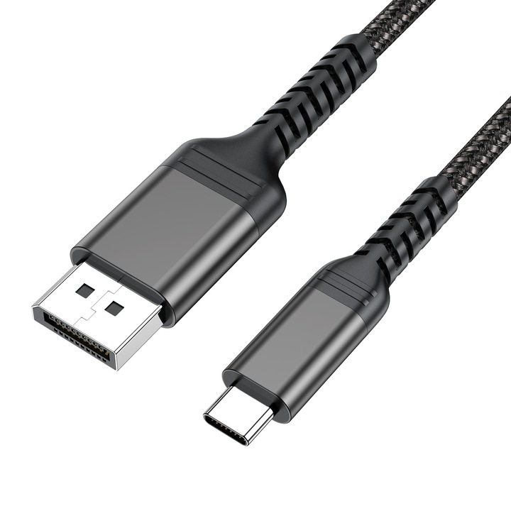 Видео кабел, USB-C/Display, 4K60HZ, 2 м, сив