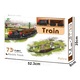 Circuit tren electric cu lumini si sunete, Mappy Retro cu accesorii, 73 piese