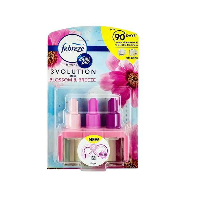 Utántöltő Febreze 3Volution Blossom&Breeze szobafrissítő, 1x20ml