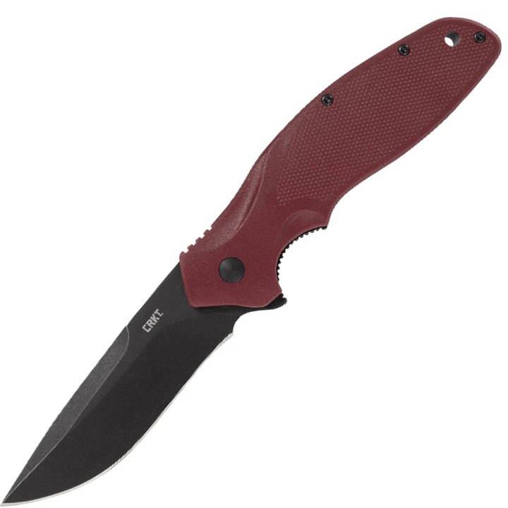 Cutit pliabil Shenanigan, CRKT, lama 3,35", maner nailon, culoare maro, 8,19" lungime totala