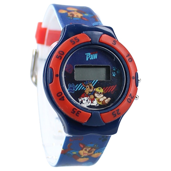 Ceas digital pentru baieti, multicolor, Paw Patrol, Kids Time