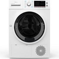 Uscator de rufe Tesla WT8H91M, Pompa de caldura, 8 kg, Clasa A++, 16 programe, Ajustare intensitate uscare, Sistem Child Lock, Delay Start, Alb