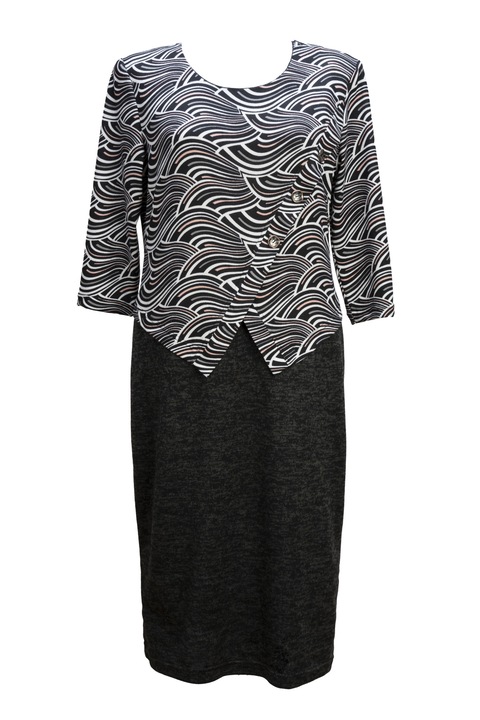 Rochie dama, cu model multicolor, Multicolor