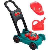 Masina de tuns iarba de Jucarie "LikeSmart GrassLess", cu Sunete, Canistra si Casca, Turcoaz
