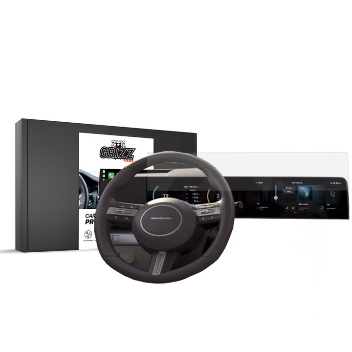 Folie protectie Grizz Glass, mata, anti-reflexie, anti-amprente, pentru Hyundai Kona