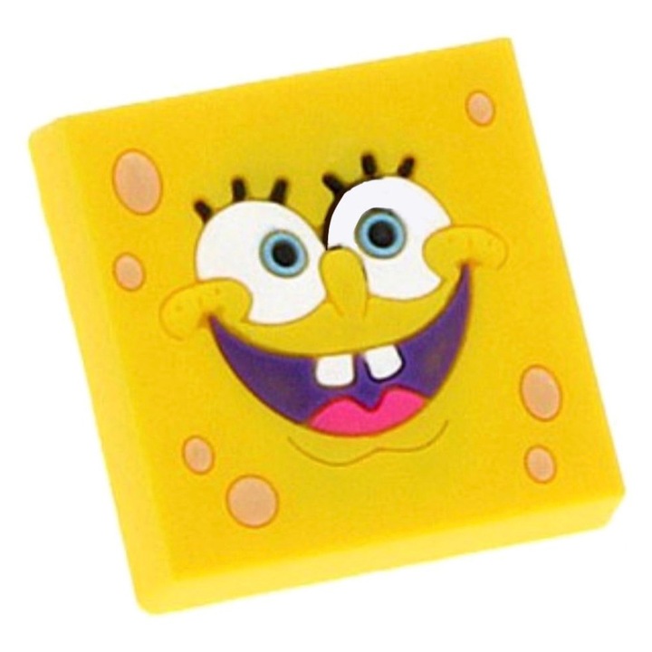 Buton mobilier copii - Figurina Galben
