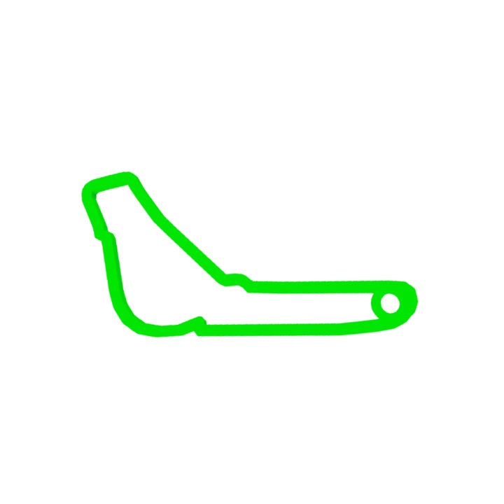 Kulcstartó, "FORMULA 1 MONZA", 36X 60 mm zöld