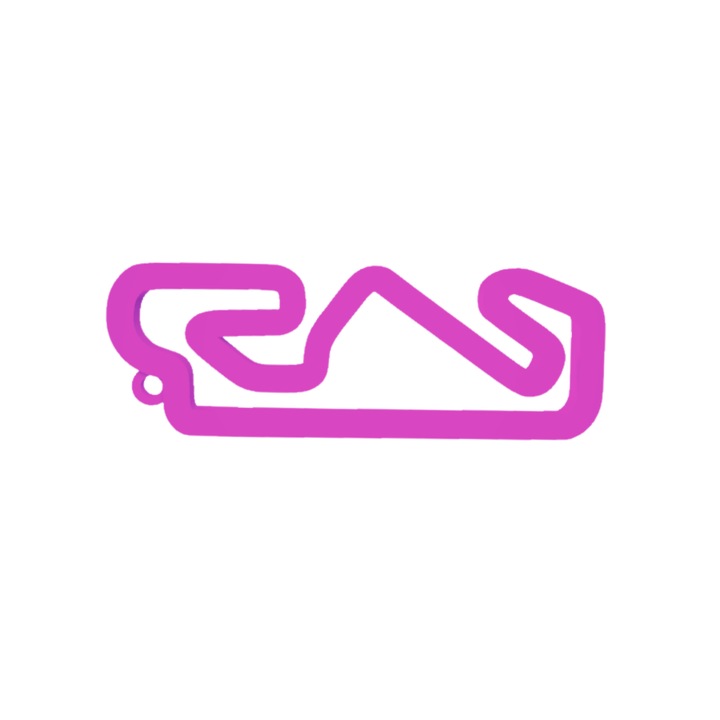 Kulcstartó, "FORMULA 1 MONTMELO", 22X 60 mm világos lila