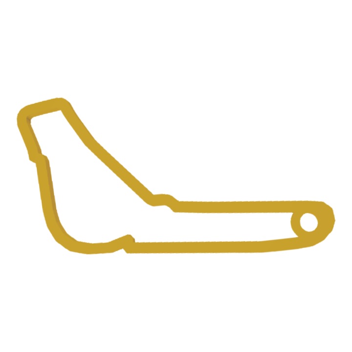 Breloc chei, "FORMULA 1 MONZA", 36X 60 mm auriu